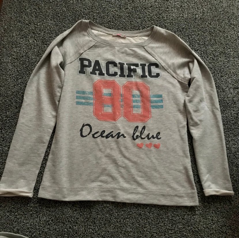 Gri Kadın Uzun Kollu Baskılı Sweatshirt - Görsel 5