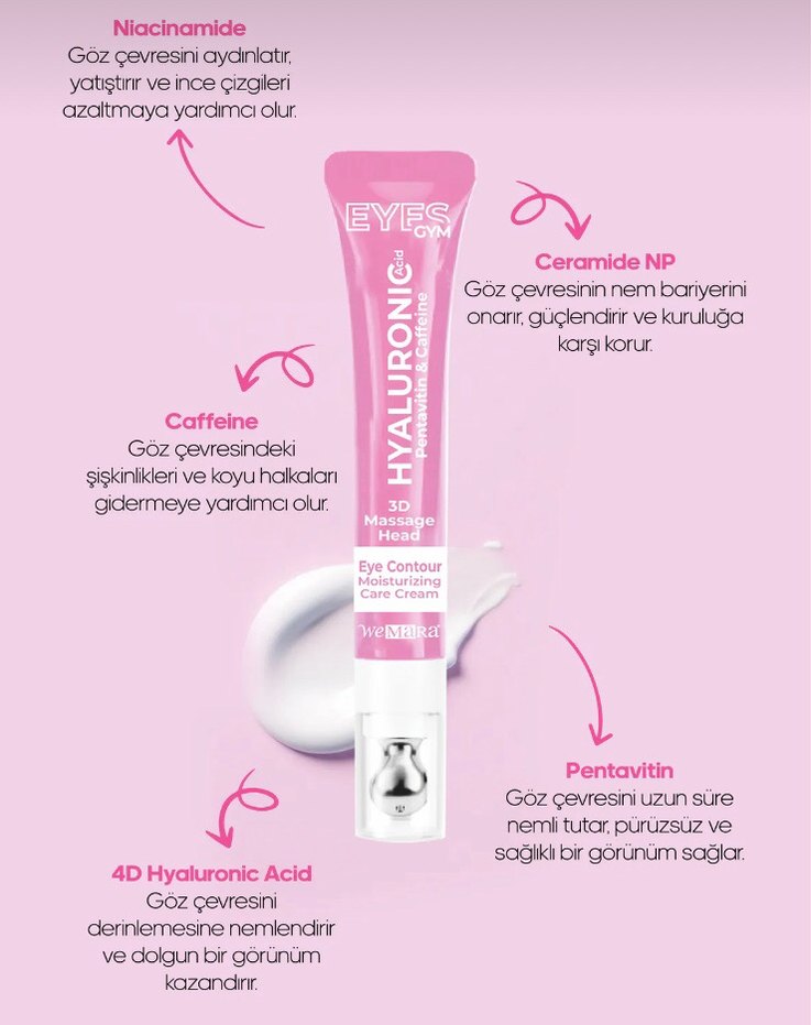 Pembe Hyaluronik Asitli Bakım Kremi - Görsel 2