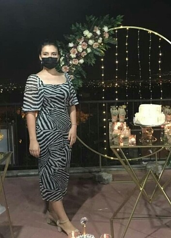 Zebra elbise
