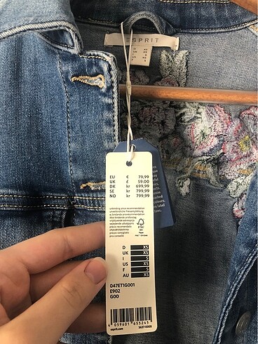 xs Beden Esprit marka kot ceket