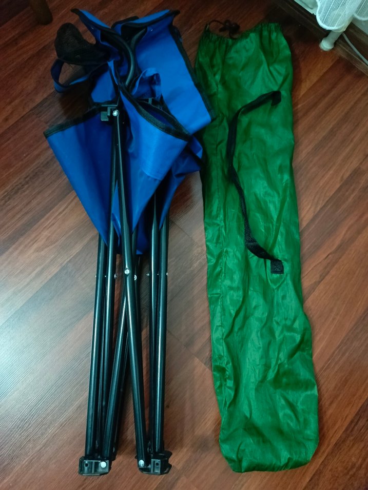 Koyu Mavi Katlanabilir Kamp Sandalyesi - Görsel 4