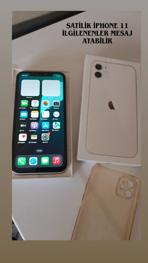 Beyaz iPhone TR CİHAZI çift kameralı - Görsel 2