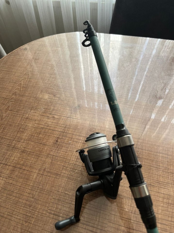 1.80 cm Hafif ve Uzun Balıkçılık Kamışı - Haki - Görsel 3