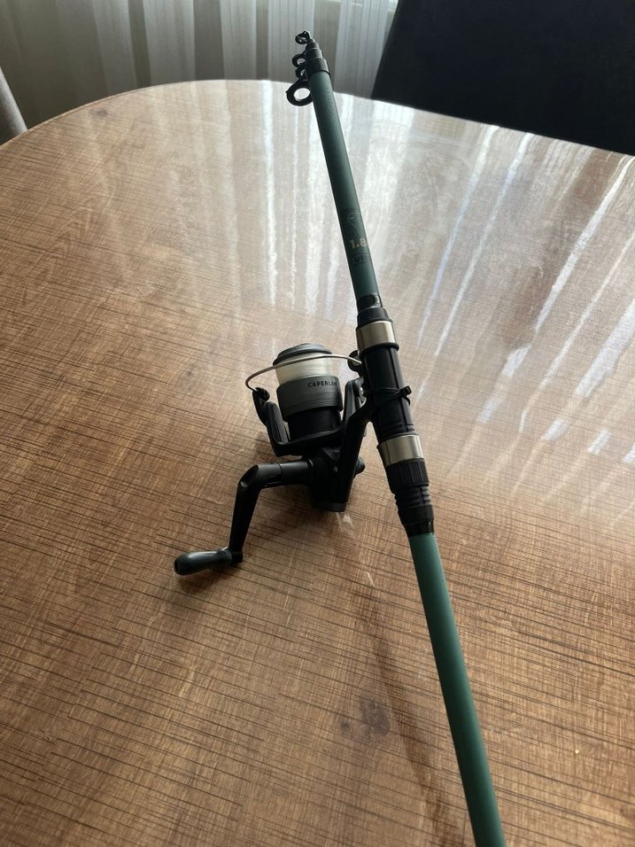 1.80 cm Hafif ve Uzun Balıkçılık Kamışı - Haki - Görsel 2