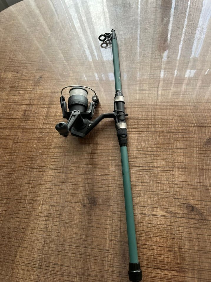 1.80 cm Hafif ve Uzun Balıkçılık Kamışı - Haki - Görsel 4