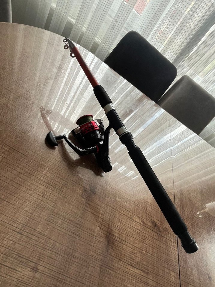 Renkli Kırmızı Teleskopik Olta Kamışı - Görsel 4