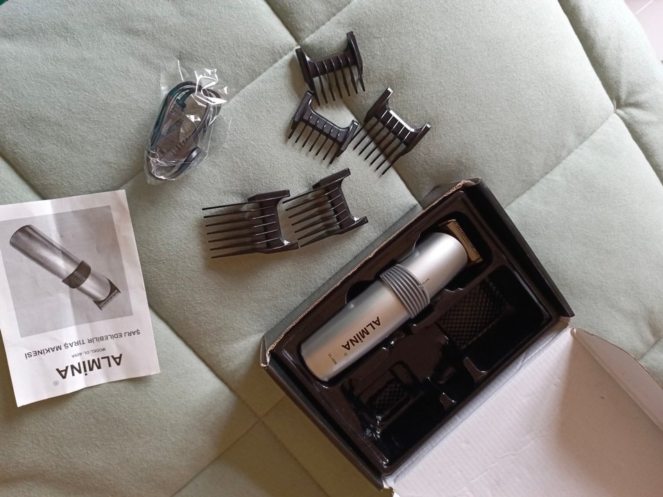Gri Almina DL-609A Saç Sakal Kesme Makinesi - Görsel 4