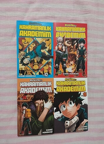 Kahramanlık Akademim My Hero Academia 12 - 13 - 14 - 15 Cilt