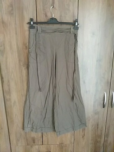 Bol paça kumaş pantalon. 