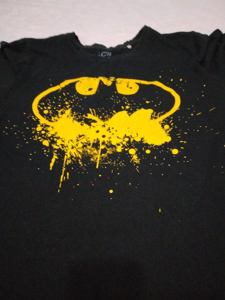 Siyah Uzun Kollu Erkek Tişört Batman Baskılı - Görsel 3