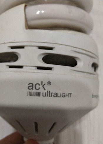 Beyaz Spiral Tasarımlı Ampul - Görsel 2