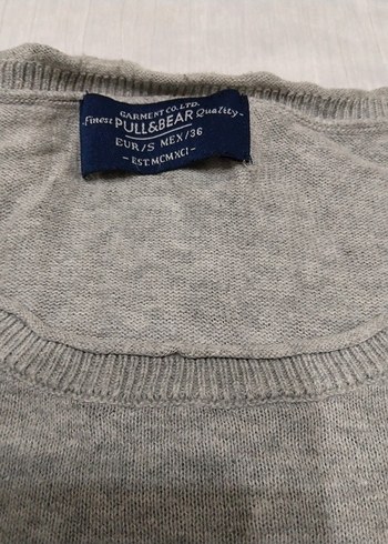 Pull&Bear Gri Erkek Street Wear Rozeti - Görsel 4