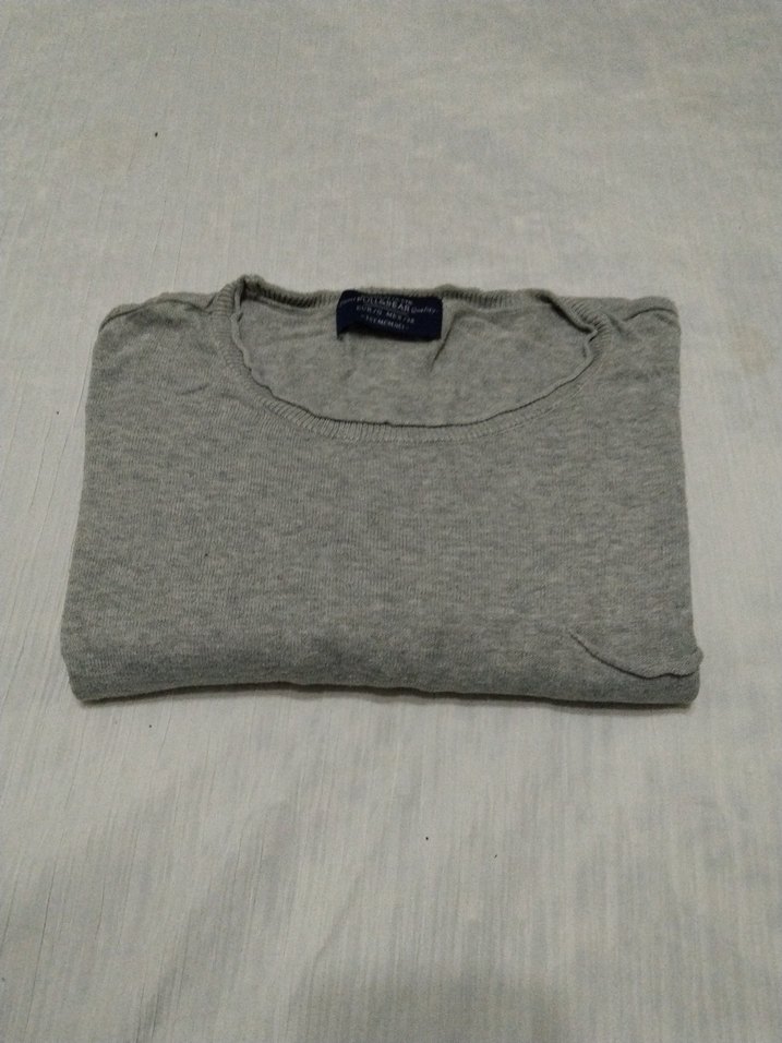 Pull&Bear Gri Erkek Street Wear Rozeti - Görsel 2