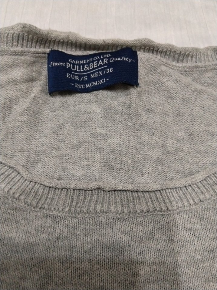 Pull&Bear Gri Erkek Street Wear Rozeti - Görsel 4