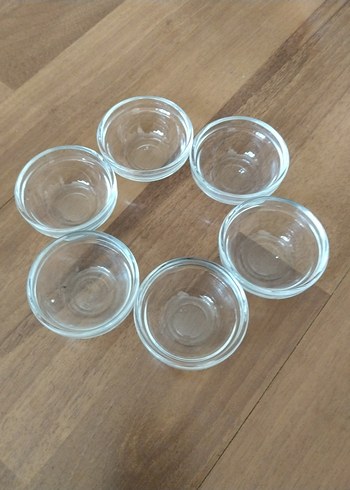 Paşabahçe 6'lı Şeffaf Cam kahvaltı Seti