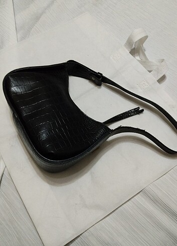 Siyah küçük kol çantası - Görsel 5