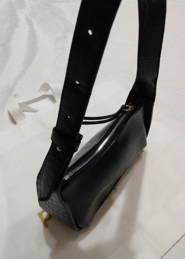 Siyah küçük kol çantası - Görsel 3