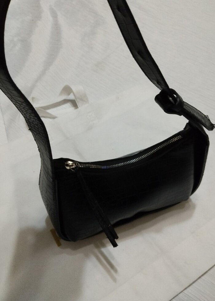 Siyah küçük kol çantası - Görsel 4
