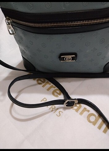 Orijinal pierre cardin askılı çapraz postacı çanta - Görsel 4