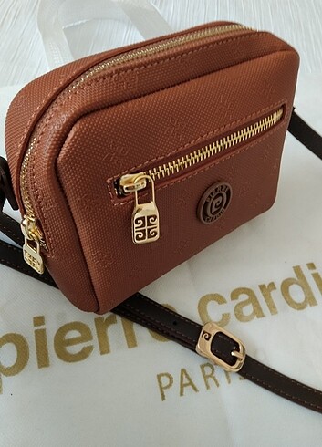 Orijinal pierre cardin askılı çapraz çanta yeni