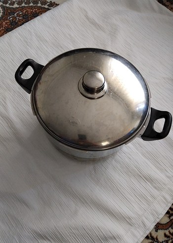 korkmaz Kapaklı çelik Tencere 7 lt - Görsel 3