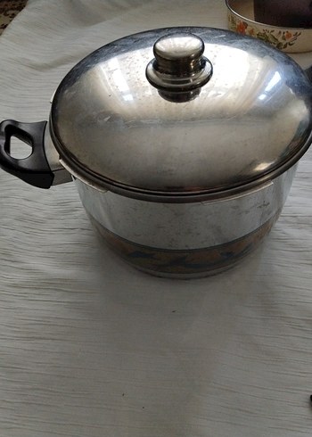 korkmaz Kapaklı çelik Tencere 7 lt - Görsel 8