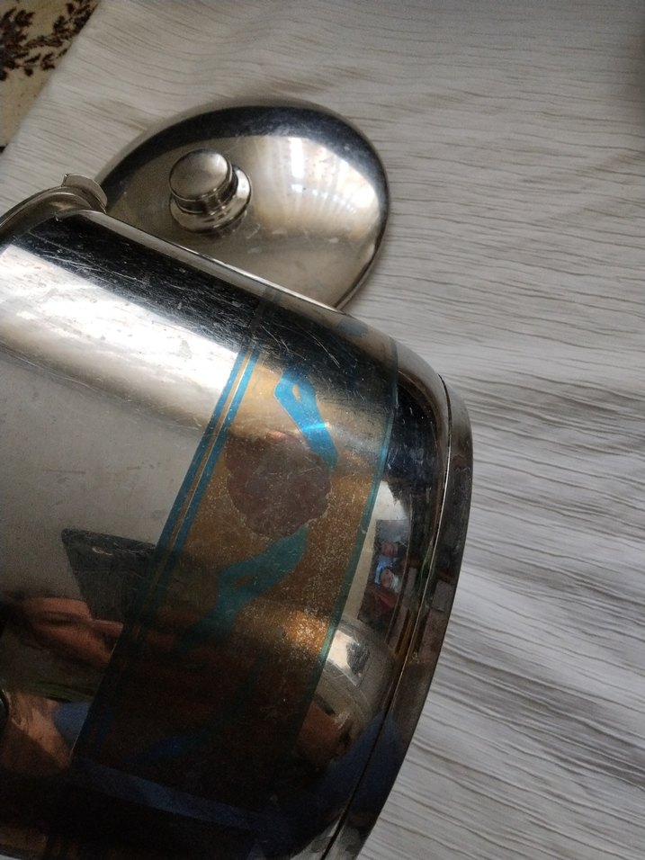 korkmaz Kapaklı çelik Tencere 7 lt - Görsel 4