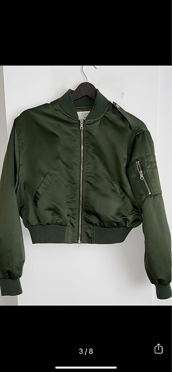 Bershka Bershka haki bomber ceket