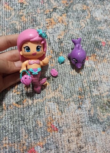 Pinypon simli deniz kızı bebek ve yunus
