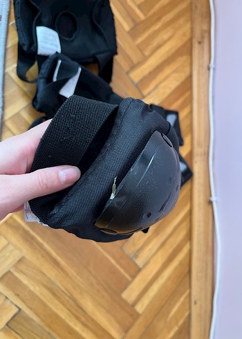 Siyah Biker Diz Koruyucu ve Eldiven Seti - Görsel 4