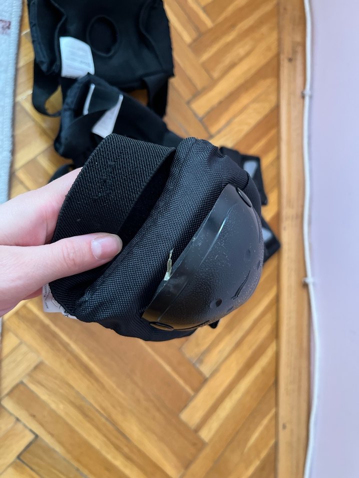 Siyah Biker Diz Koruyucu ve Eldiven Seti - Görsel 4