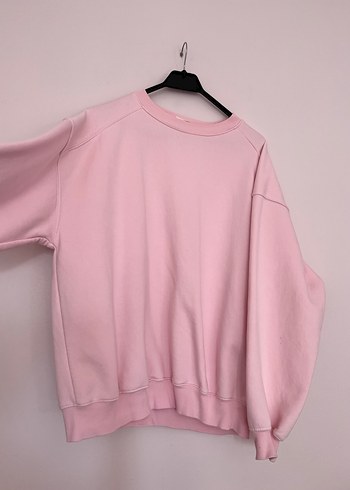 Pembe Oversize Kadın Sweatshirt - Görsel 6