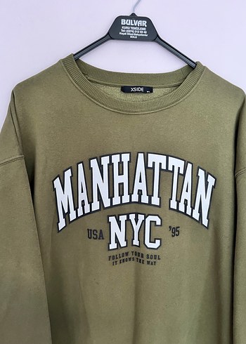 Kadın Haki Sweatshirt - Görsel 4