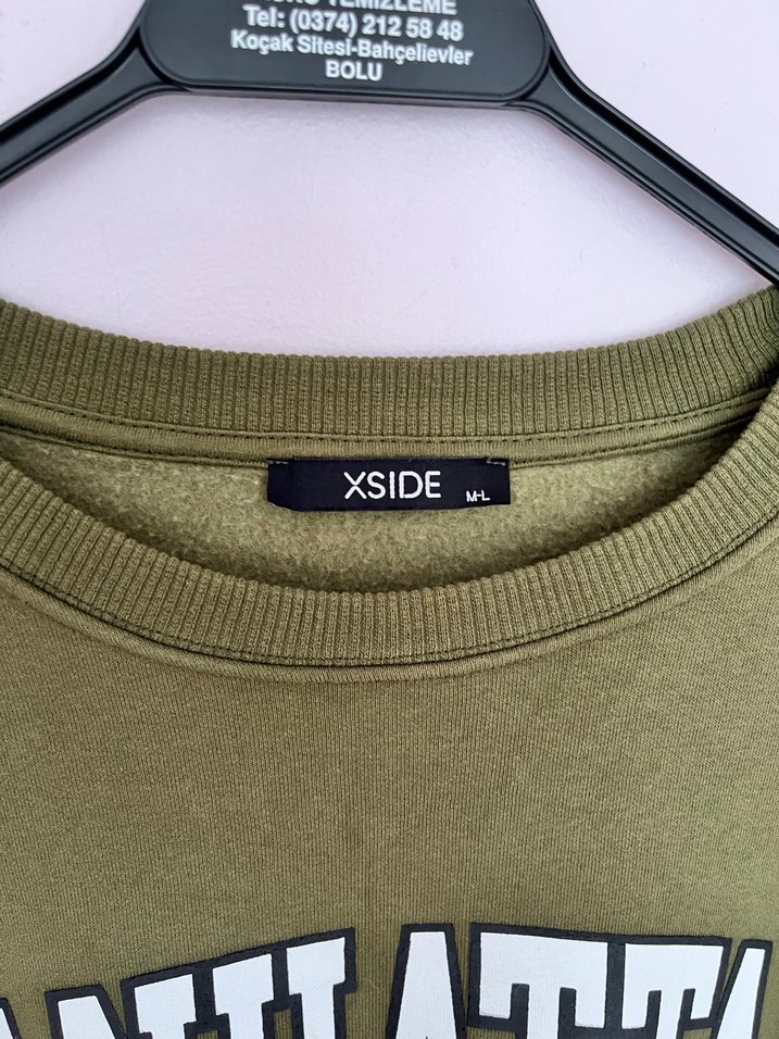 Kadın Haki Sweatshirt - Görsel 5