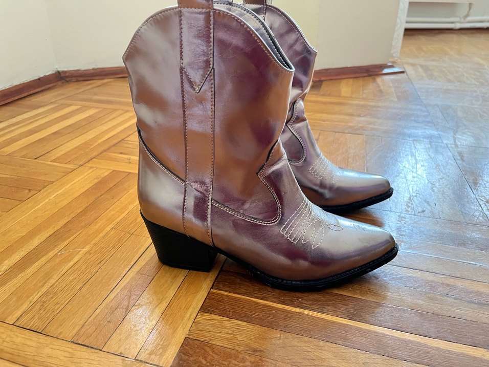 Deri Kadın çizme  Topuklu - Görsel 5