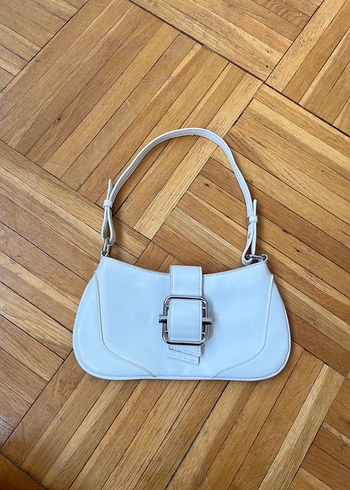 Beyaz kol çantası - Görsel 2