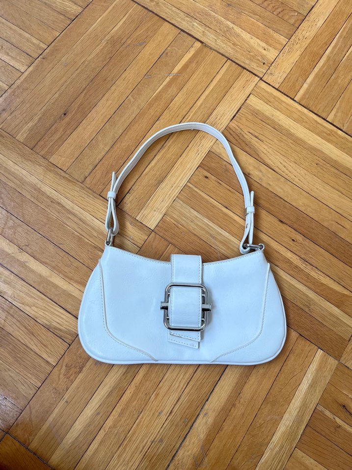 Beyaz kol çantası - Görsel 2