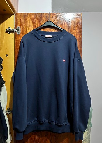 Lacivert sweatshirt - Görsel 3