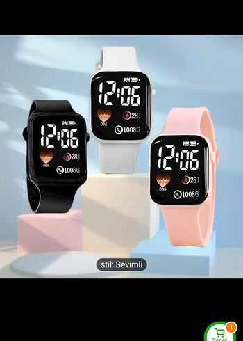 Çok Renkli Sevimli dijital Saatler acıklamayı okuyunuz lütfen - Görsel 3