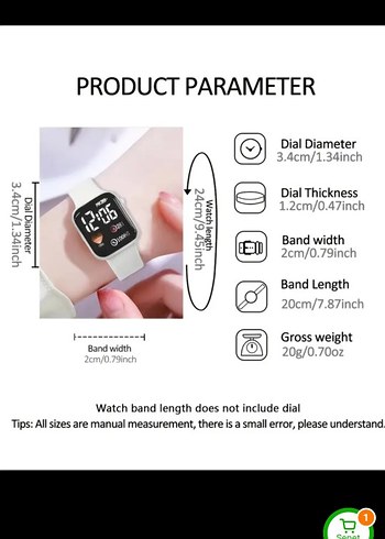 Çok Renkli Sevimli dijital Saatler acıklamayı okuyunuz lütfen - Görsel 5