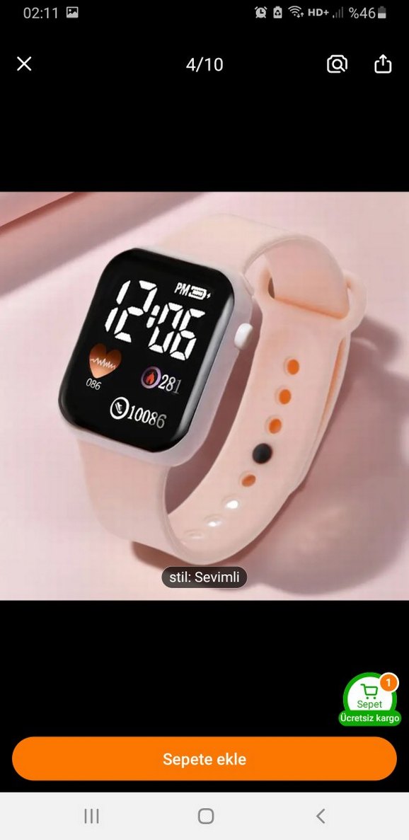 Çok Renkli Sevimli dijital Saatler acıklamayı okuyunuz lütfen - Görsel 2