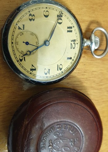 Beyaz Parlak Vintage Erkek Cep Saati açıklamayı okuyunuz lütfen - Görsel 3