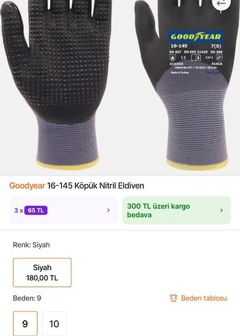 Goodeyear sifir eldiven - Görsel 5