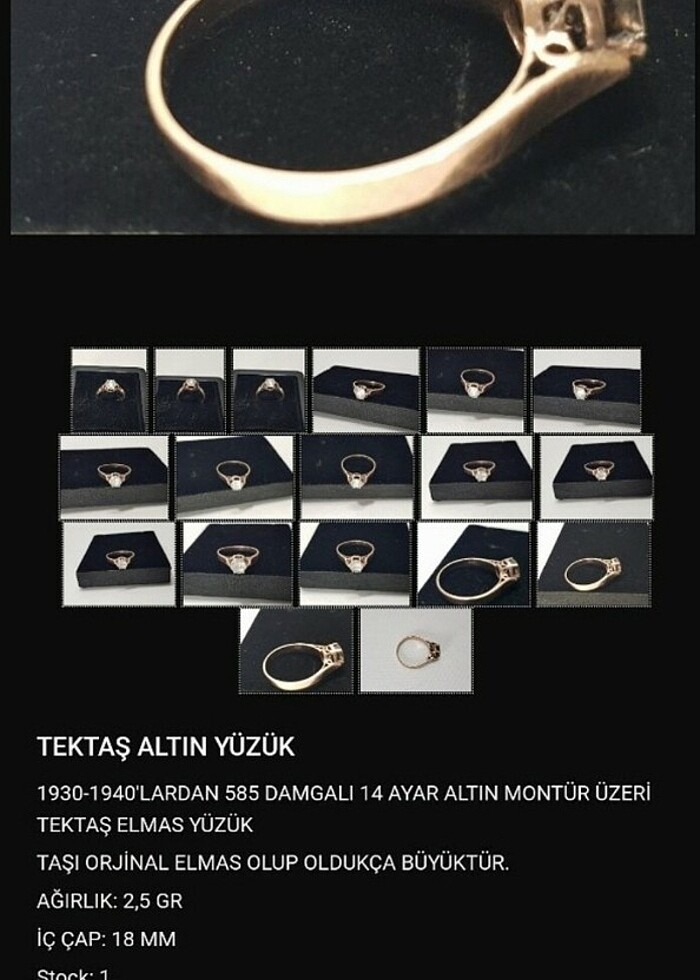 Ürün elmas yüzük - Görsel 5