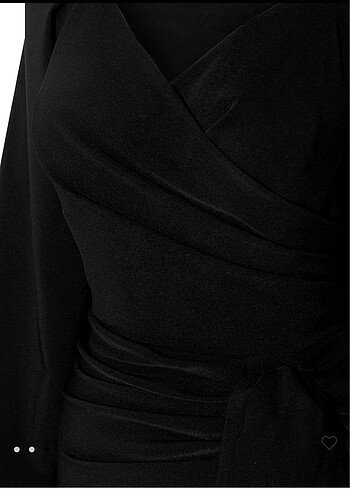 36 Beden Siyah uzun kollu kısa elbise - KeiKei