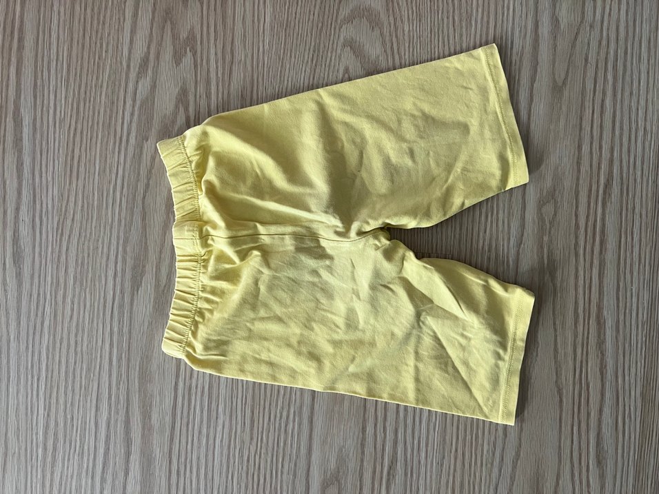 Sarı Kız Çocuk Keten Tayt - Görsel 2