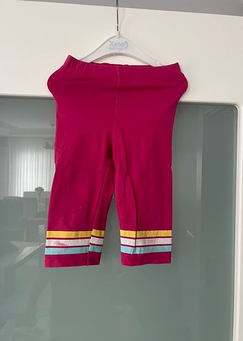 Kız Çocuk Pembe Bağlama Desenli Tayt - Görsel 2