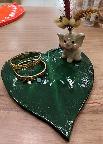 Renkli Bohem Yaprak Tabak adet fiyatıdır - Görsel 6