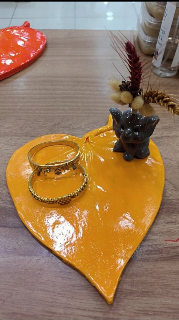 Renkli Bohem Yaprak Tabak adet fiyatıdır - Görsel 3