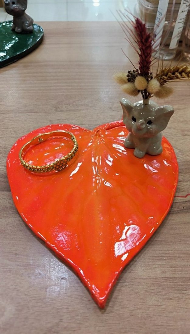 Renkli Bohem Yaprak Tabak adet fiyatıdır - Görsel 5